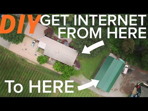 How To get Internet From a House To Outbuildings, Barn, Studio, Office, Setting Up a Wifi Bridge