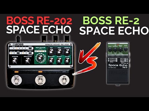 Boss Space Echo RE-202 vs RE-2 (no talking)