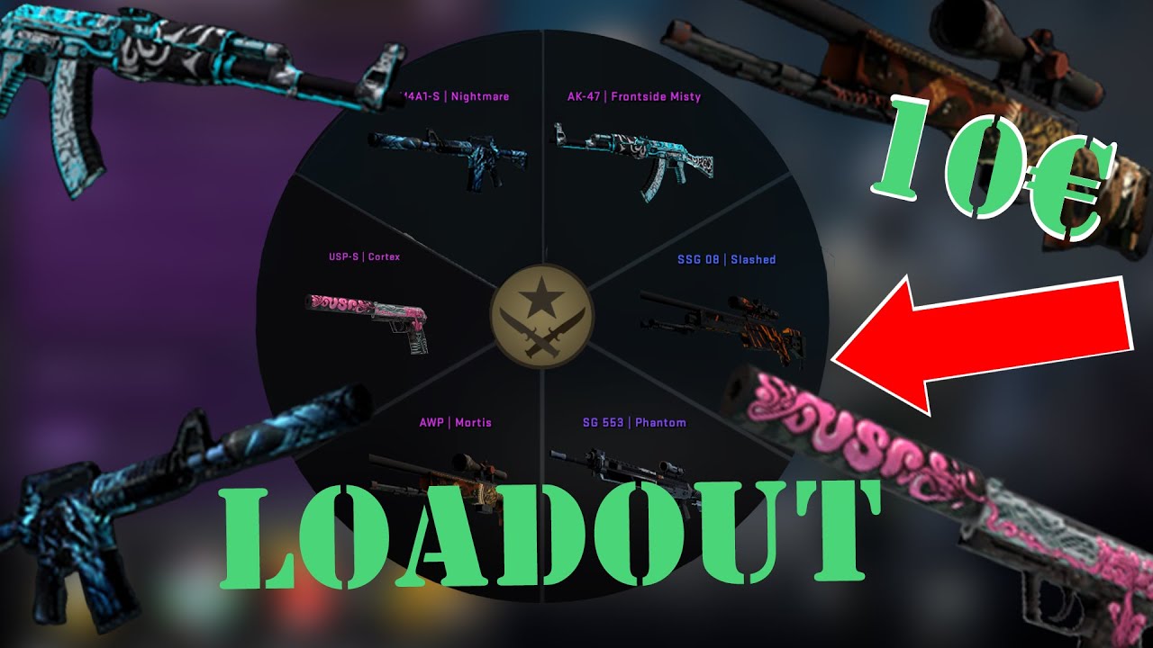 COMPLETE CS:GO SKIN LOADOUT UNDER 10€ | CS:GO Loadouts - YouTube