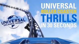 Universal Roller Coaster Thrills In 30 Seconds