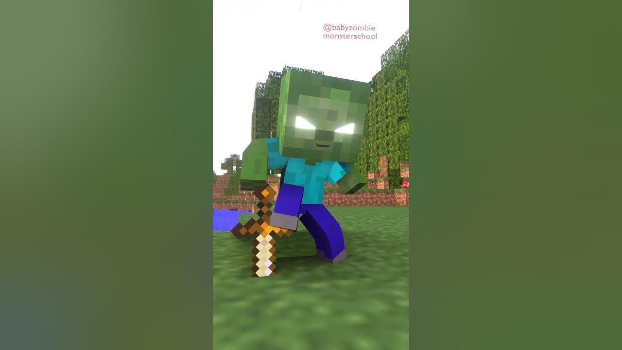 Try to defeat me🔥 - Baby zombie mincraft animation