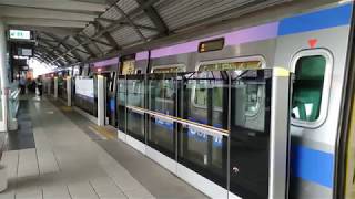 桃園機場捷運往台北車站普通車A2三重站進/離站 20180830