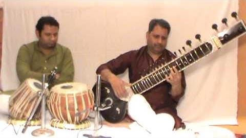 Shri Harvinder Sharma Ji on Sitar With Tabla Shri Jaidev Part 1