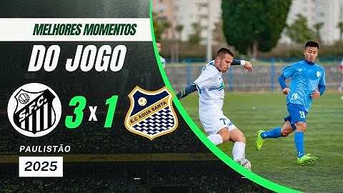 Santos 3x1 E C Água santa | MELHORES MOMENTOS  | Paulistão 2025