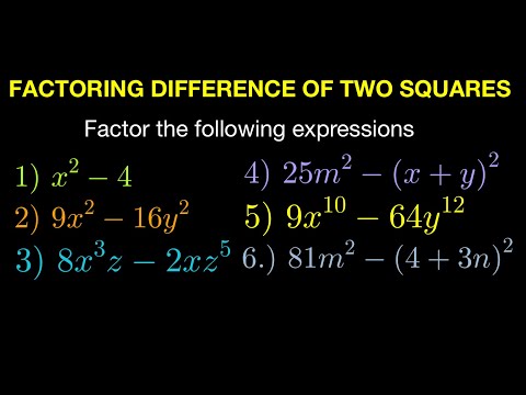 Factoring Difference of