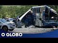 Acidente de trânsito deixa ao menos 40 mortos em Taguaí, em São Paulo