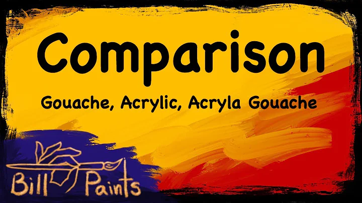 Comparison: Gouache, Acryla Gouache and Acrylic