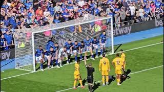 Ipswich Town ITFC - Wolves ( Wolverhampton Wanderers ) insane free kick, Saturday 5 April 2025