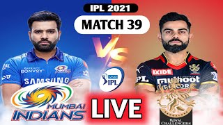 RCB vs MI MATCH 39 LIVE UPDATE| HARSHAL PATEL HAT-TRICK | Mumbai VS Bangalore Match 39 Live #RCBvMI