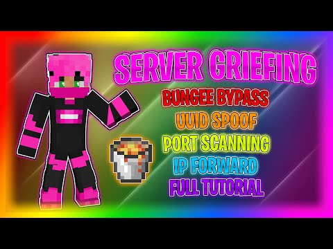 Server Griefing FULL TUTORIAL | Bungee Bypass, Port Scan, Port Exploit, UUID Spoof