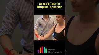 Speed's Test for Bicipital Tendonitis (Shoulder Pain)