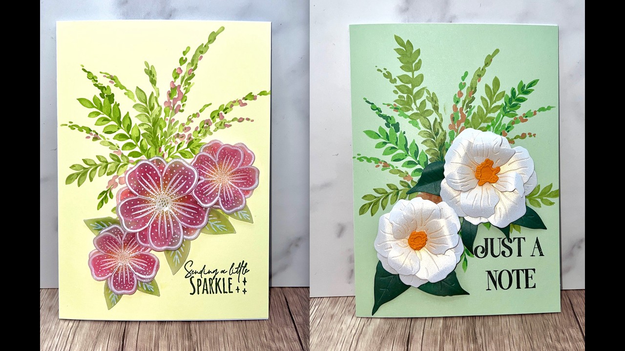 Трафаретный фон, вырезанные цветочные узоры