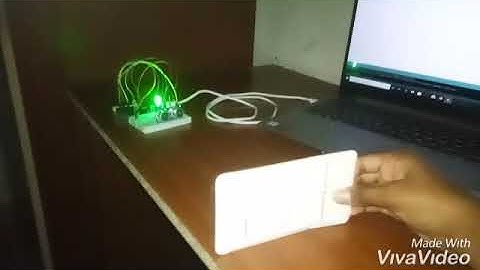 Ultrasonic sensor with led blinking
