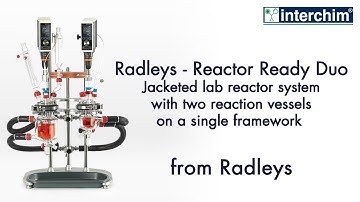 Radleys - Reactor Ready Duo, jacketed lab reactor system with reaction vessels on a single framework