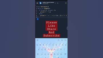 Print * hollow square pattern in python | #python #programming #pattern #coding #tutorial #shorts