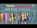 All female power ranger list  power ranger