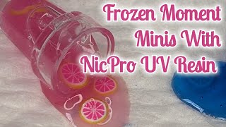 NicPro UV Resin DIY Frozen Moments Miniature Spilled Drinks 1:12 Scale Fun!