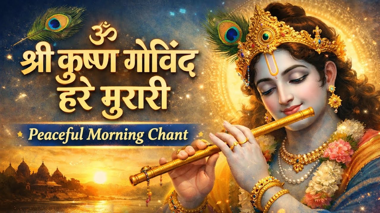 Krishna Govind Hare Murari Chant | Morning Bhajan for Peace & Calm | Divya Bhakti Soul | Radhe Radhe