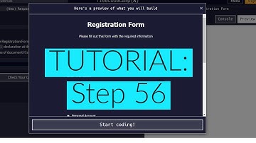 freeCodeCamp | Learn HTML Form: Step 56