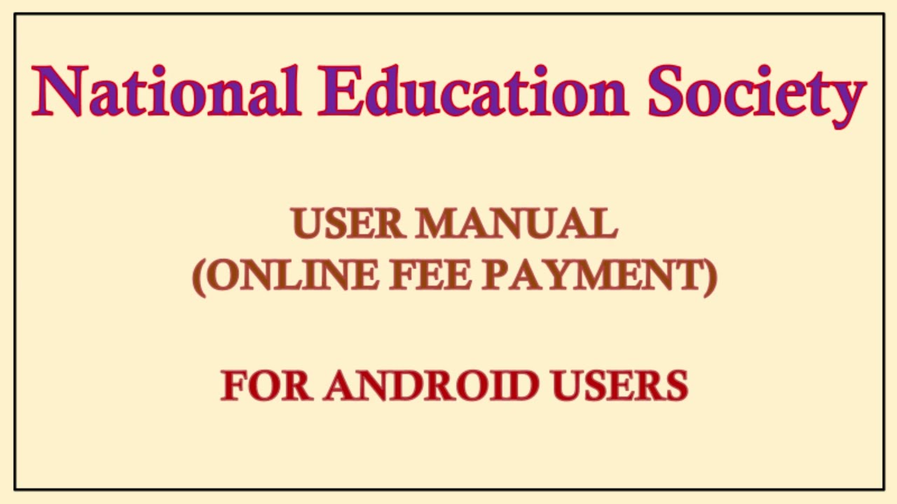 Tutorial on How to pay fees using the school app for Andorid users (Marathi Audio)