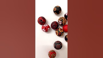 Polymer Clay Beads #polymerclay #handmade