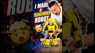 I made a transformer robot🤖 #diy #diyprojects #toys #shorts #usa #robot