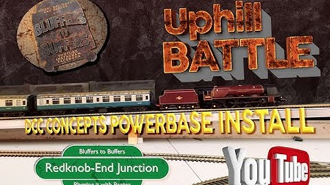 OO Gauge DCC Layout Rebuild Pt6 | DCC Concepts Powerbase install | Model Railway Gradient troubles