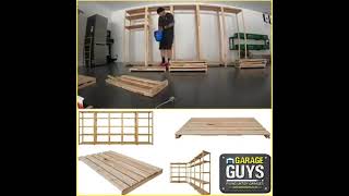 DIY Wooden Modular Shelving Installation