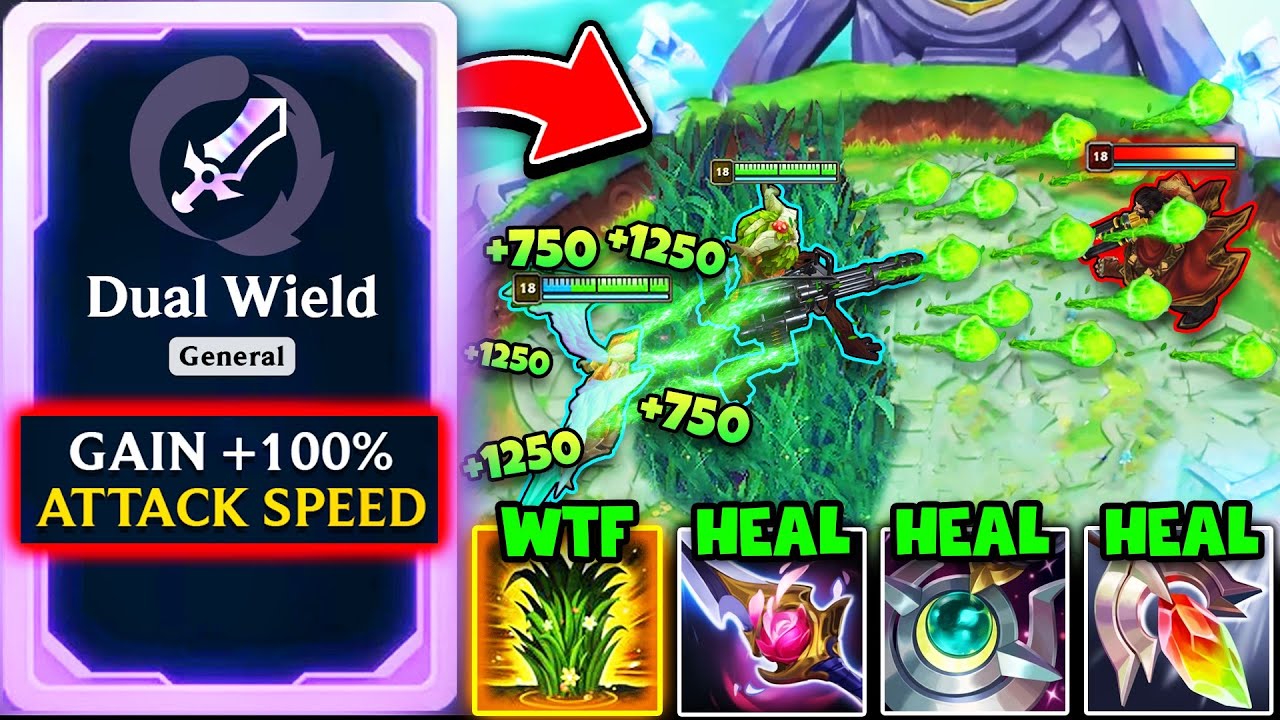 I GAVE IVERN A HEALING MACHINE GUN IN ARENA! (5.06 ATTACK SPEED WTF?)