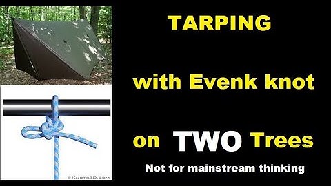 SIBERIAN HITCH On Both Trees...?  (Alternative Hammock Tarp  Set-up)...bexbugoutsurvivor