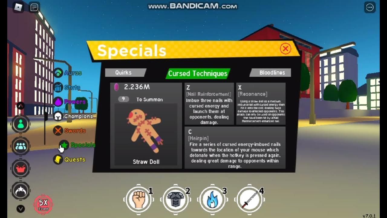 Straw Doll Cursed Technique Showcase ROBLOX ANIME FIGHTING SIMULATOR