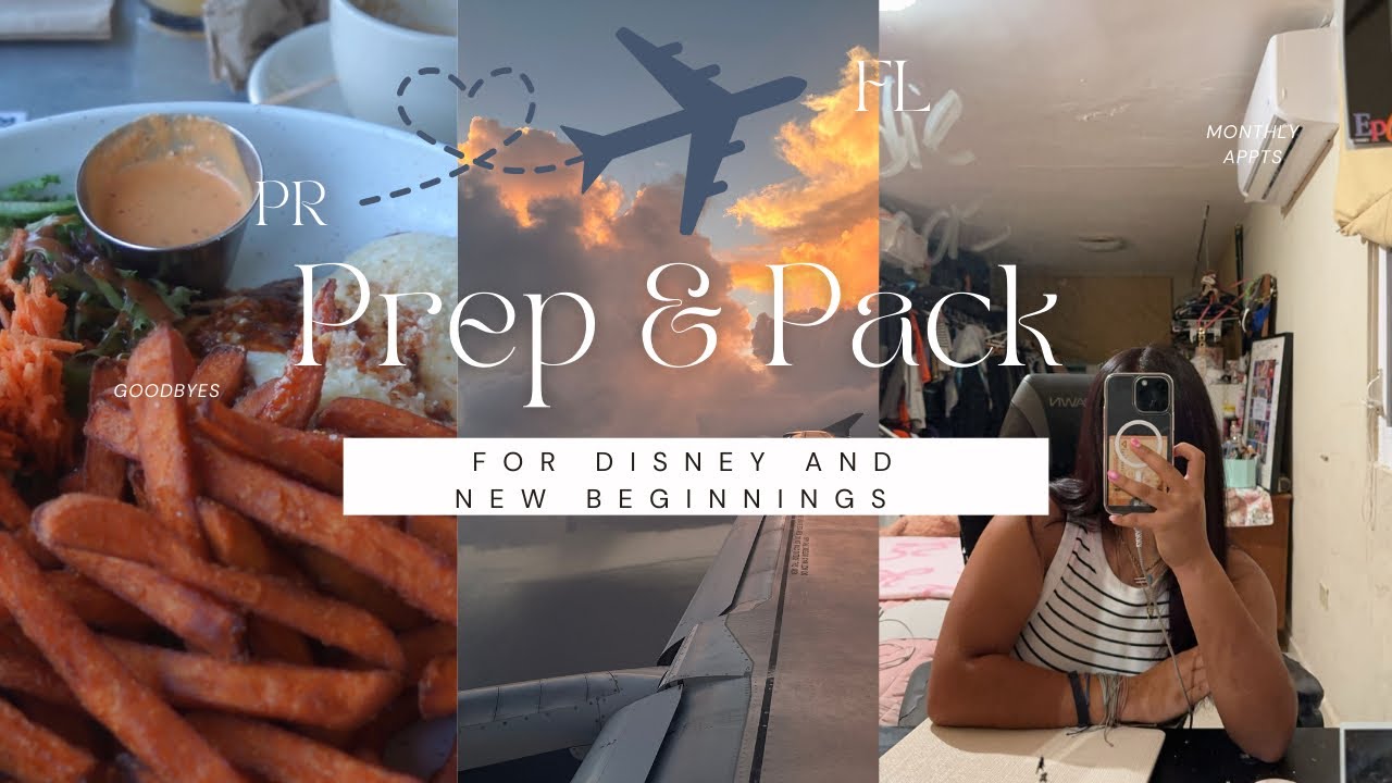 Prep and pack w me for Disney✨ ✈️| Nails, Packing, Hair,and shopping