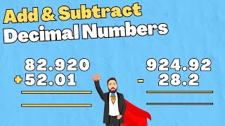 HOW TO: Add and Subtract DECIMAL numbers WITH NO MISTAKES!