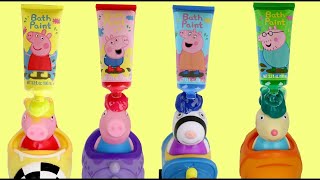 Juego de Pintura  de Baño Peppa Pig Cerdito con Sus Amigos Sobre Ruedas Free Wheelin