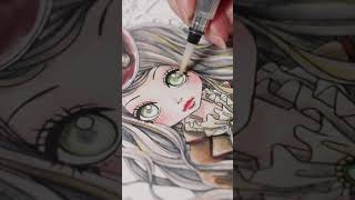 【Ohuhu】紙にやさしい水性マーカーを使って塗り絵