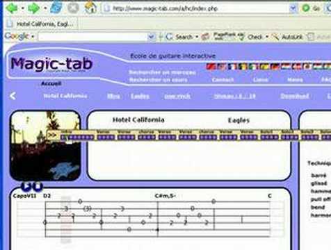 Hotel California GUITAR TAB - the eagles | FunnyCat.TV