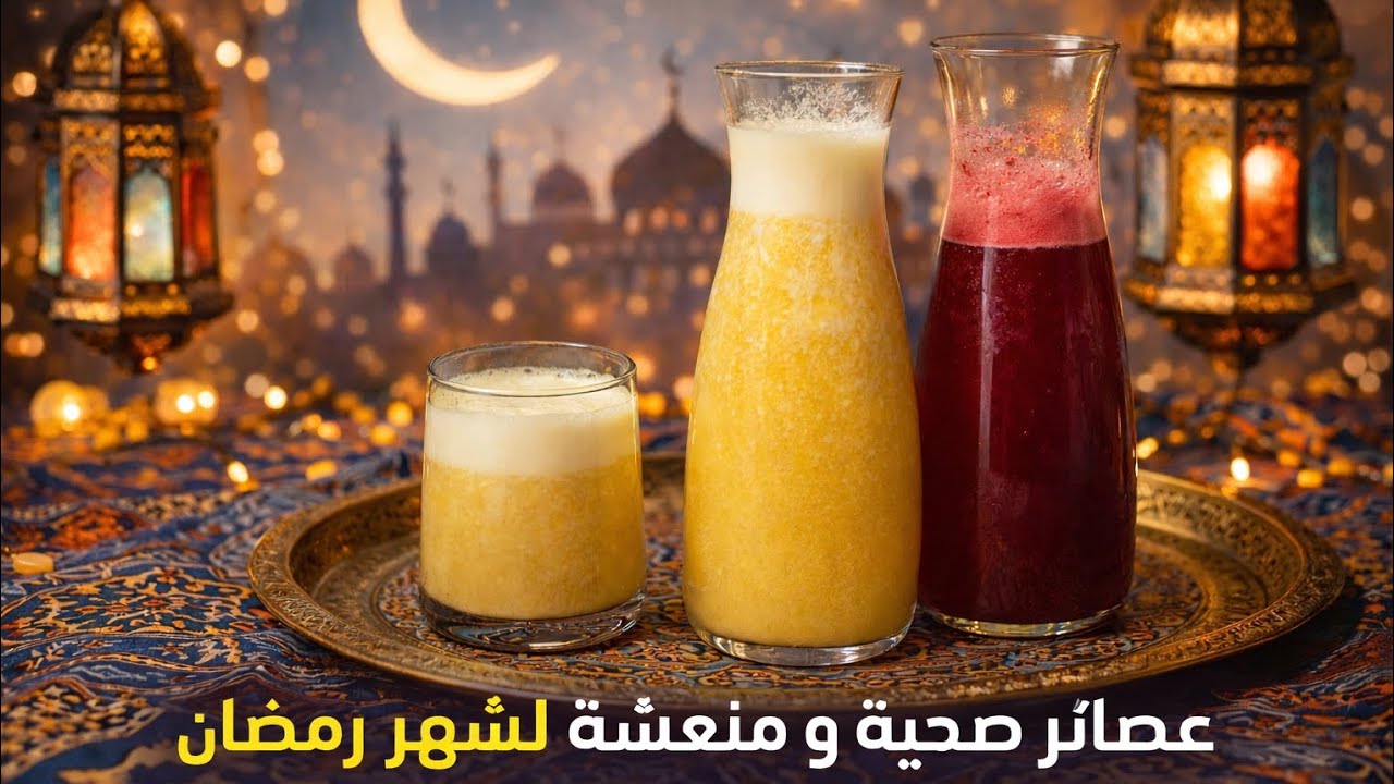 🥭 عصائر رمضان الصحية بدون سكر ومذاق رهيب