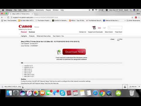 Canon Tutorials Channel – Hướng dẫn cài đặt Driver máy in imageCLASS LBP6230dn trên MacOS