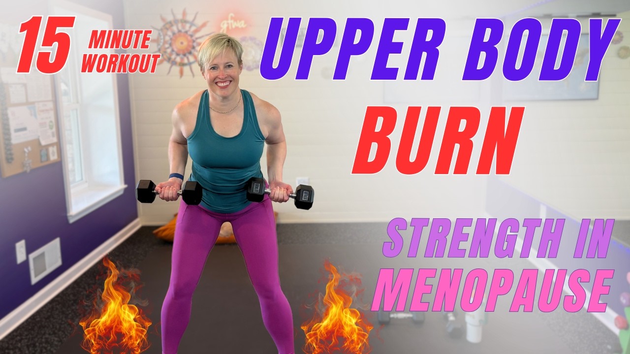 15-Min Upper Body Burn 🔥 Dumbbell Strength & Sculpt