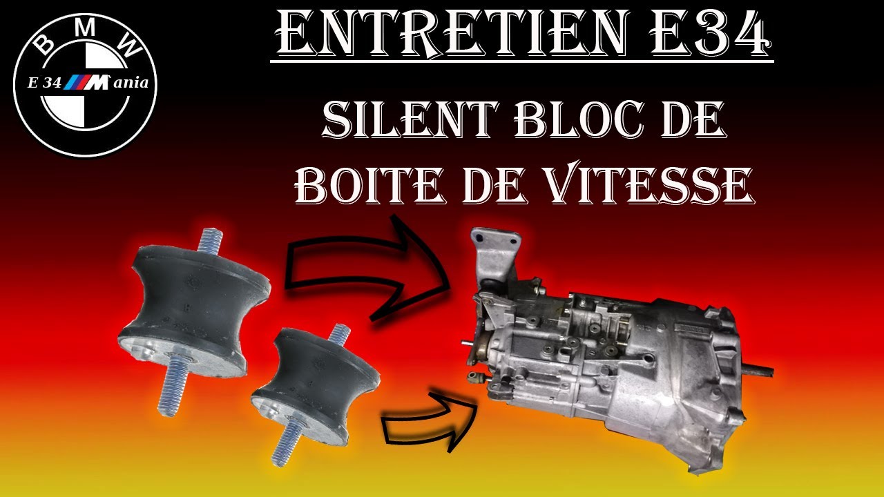 Silent Bloc de boite de vitesse BMW E34.