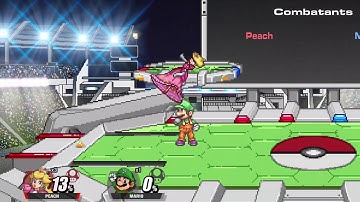Super Smash Flash 2: SUBSPACE EMISSARY STAGE 1 PART 2 PEACH