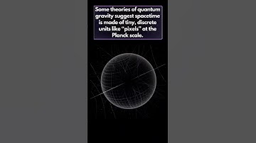 Spacetime made of tiny, discrete units — like “pixels” at the Planck scale. #quantum #gravity