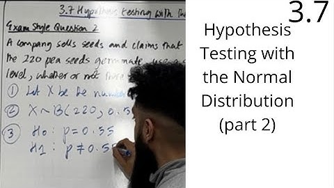 Edexcel A Level Maths: 3.7 Hypothesis Testing with the Normal Distribution (Normal Approximation)