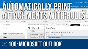 Microsoft Outlook Script - Print Attachments
