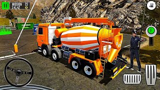 Construction Site Truck Driver - Cement Mixer Truck - Drive Sim - Car drive Game - Android GamePlay screenshot 3