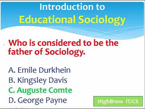 Educational Sociology Mcqs