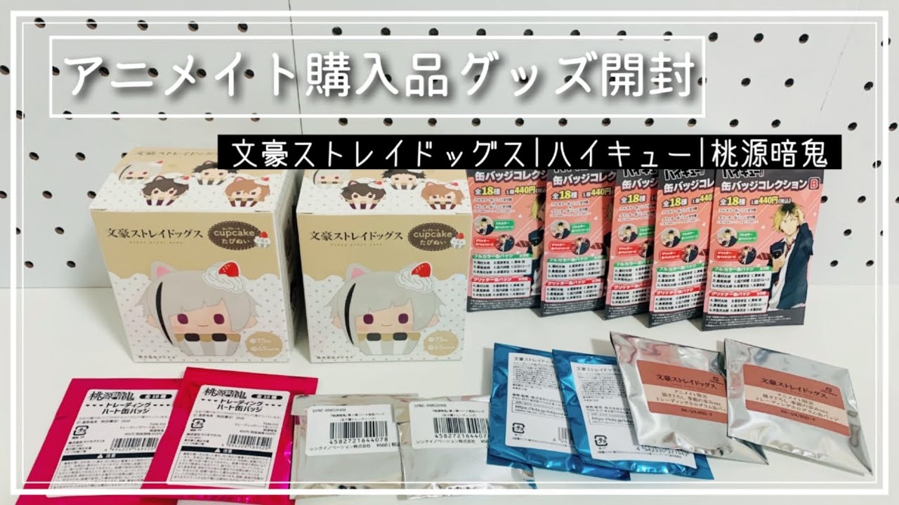 アニメイト購入品🛒💨グッズ開封🌟文豪ストレイドッグス