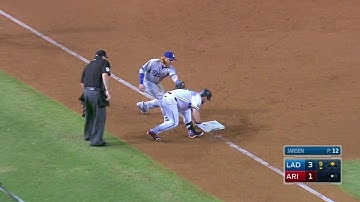 LAD@ARI: Owings belts a triple to left-center in 9th