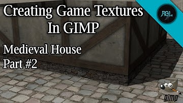 Creating Game Textures In GIMP | Medieval House Texture [EP2] | PS1, PS2, N64 Retro Style Textures