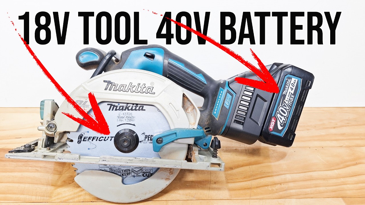 Makita 40v to 18v Battery Adapter - YouTube